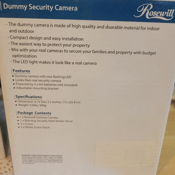 NIB Pair of Rosewill Dummy Security Cameras - Picture 3 of 4